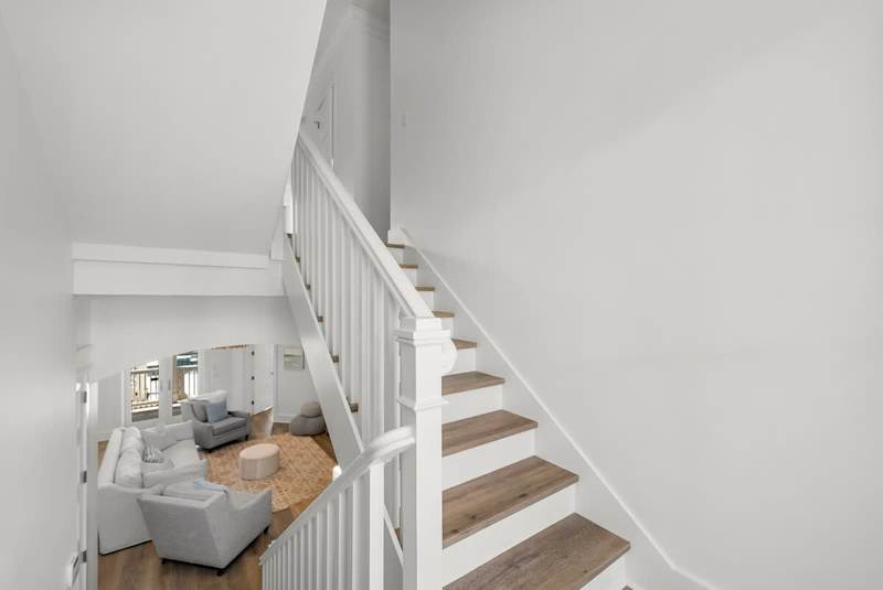 Entry staircase to first & second floor.