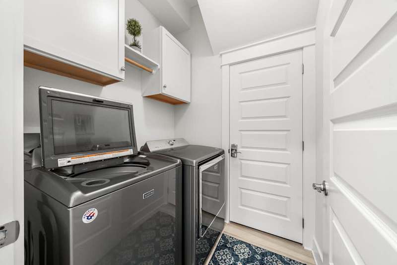Main floor washer & dryer in the home.