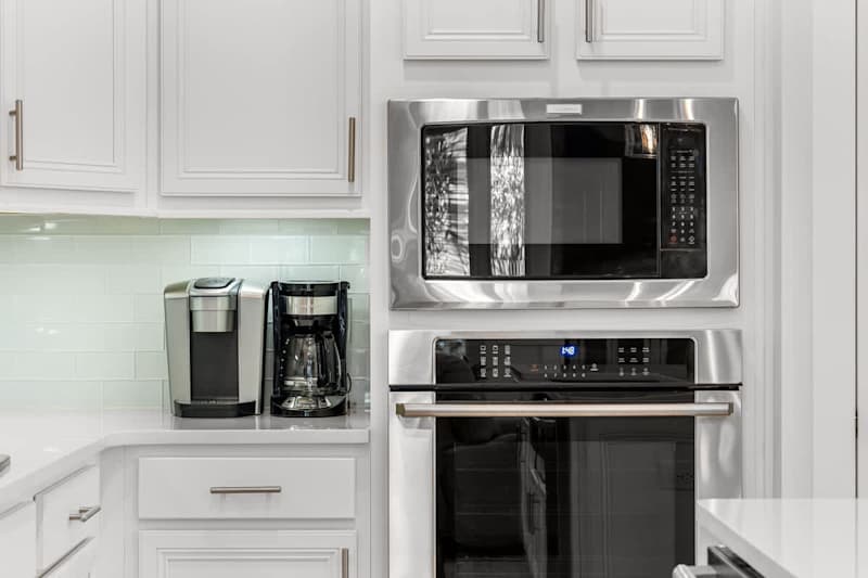 Keurig and drip coffee machines available in the home.