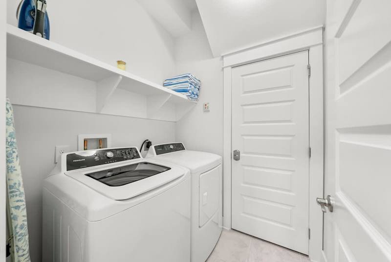 Main floor washer & dryer in the home.