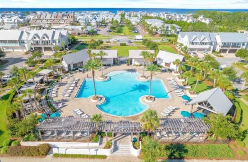 5,000 sq ft community pool that is heated October/November & March/April. Also features beautiful gas grilling cabanas.