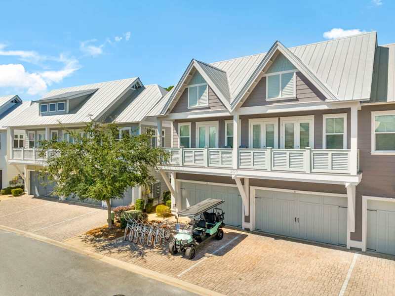 Home features a 6 seater golf cart and 6 adult bikes.