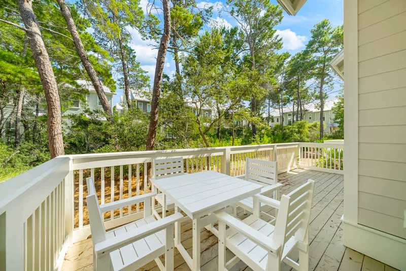 Private back patio perfect for morning coffee!