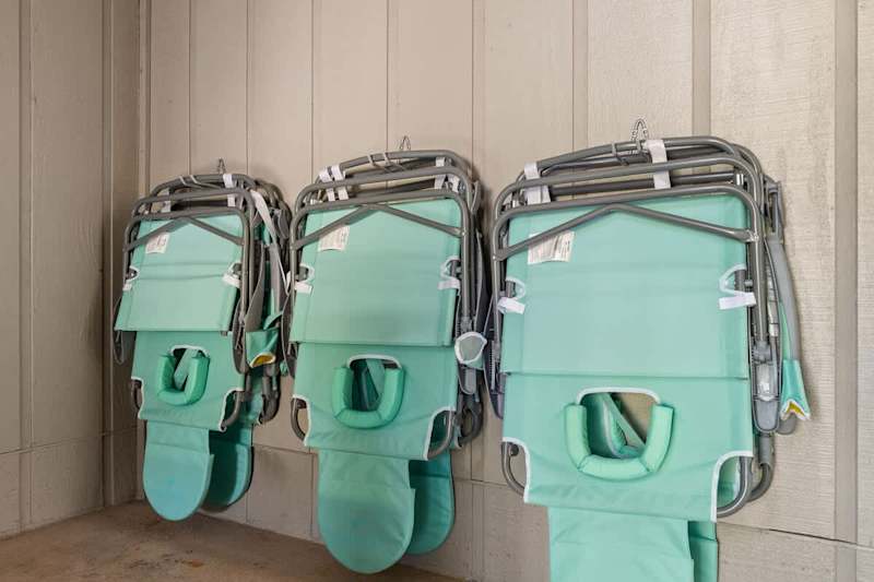 Beach chairs for your use!