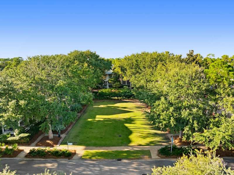 Green space in front of home.