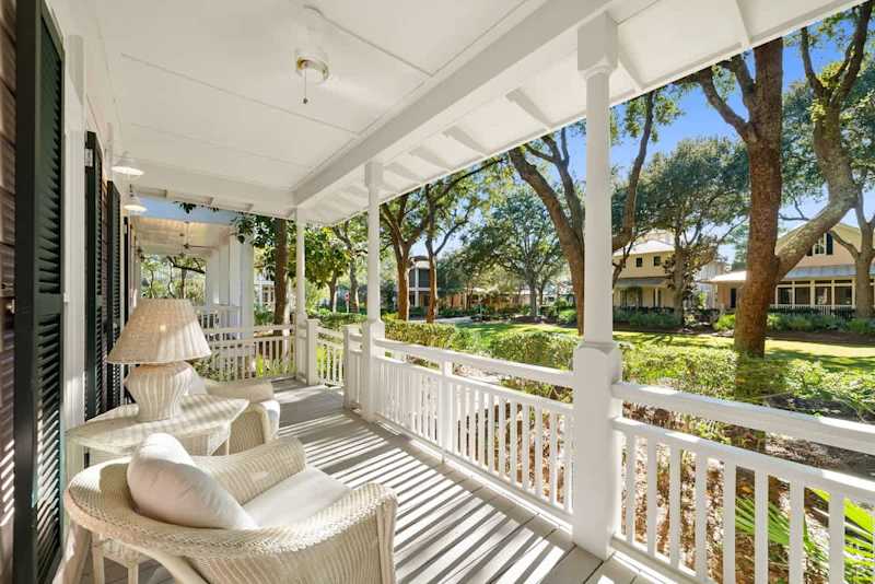 Covered front porch.