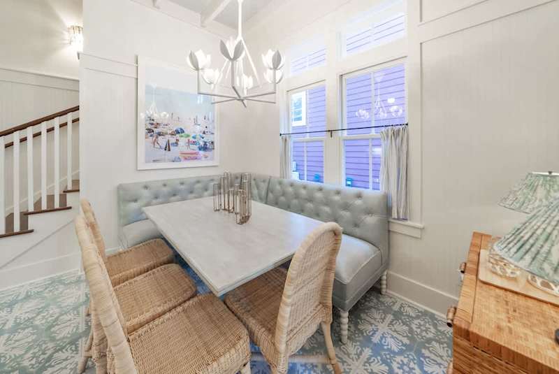 Dining seating for 8.