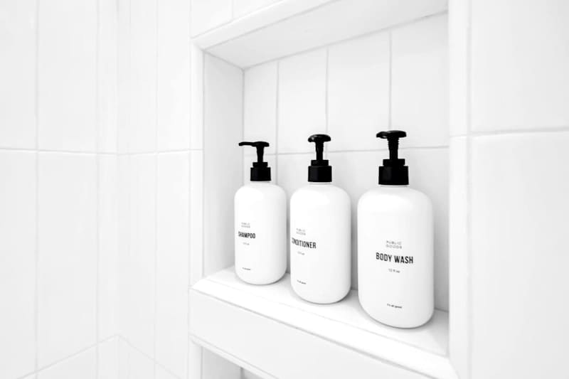 All bathrooms throughout the home include shower amenities.