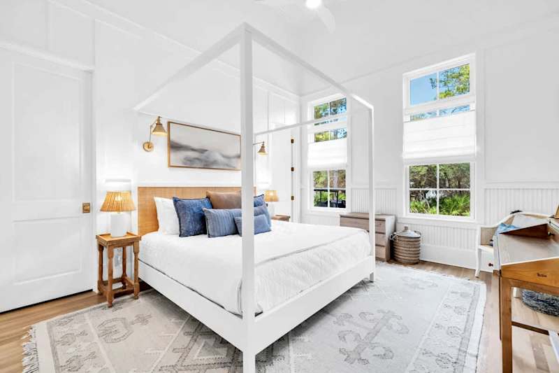 Bedroom #1 features a king bed with ensuite and smart tv.