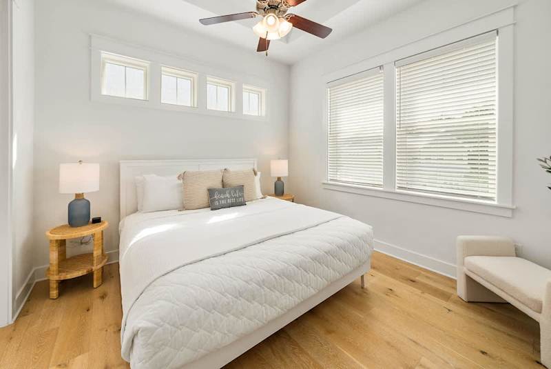Bedroom #1 features a king bed, smart tv and ensuite.