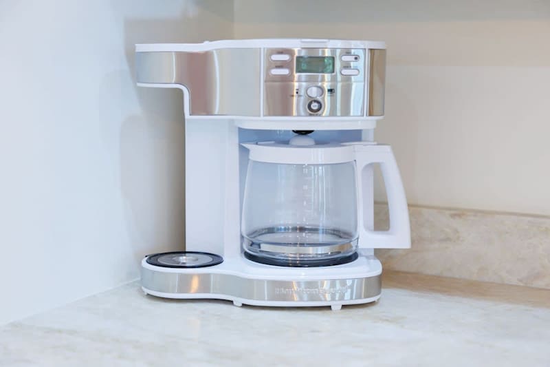 Drip and Keurig coffee maker available in home.