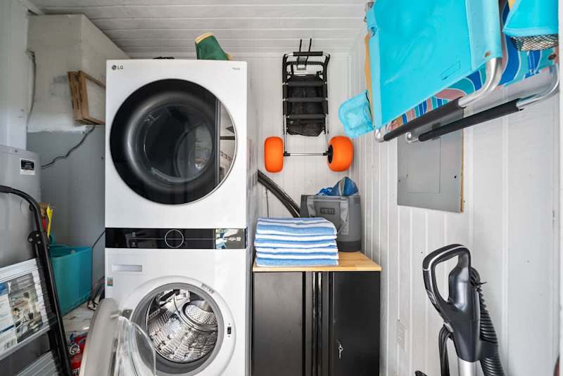 Home features a full washer and dryer off the balcony. You will find more beach essentials here!