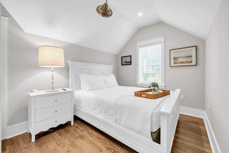 Bedroom #2 features a queen bed, smart tv and ensuite.