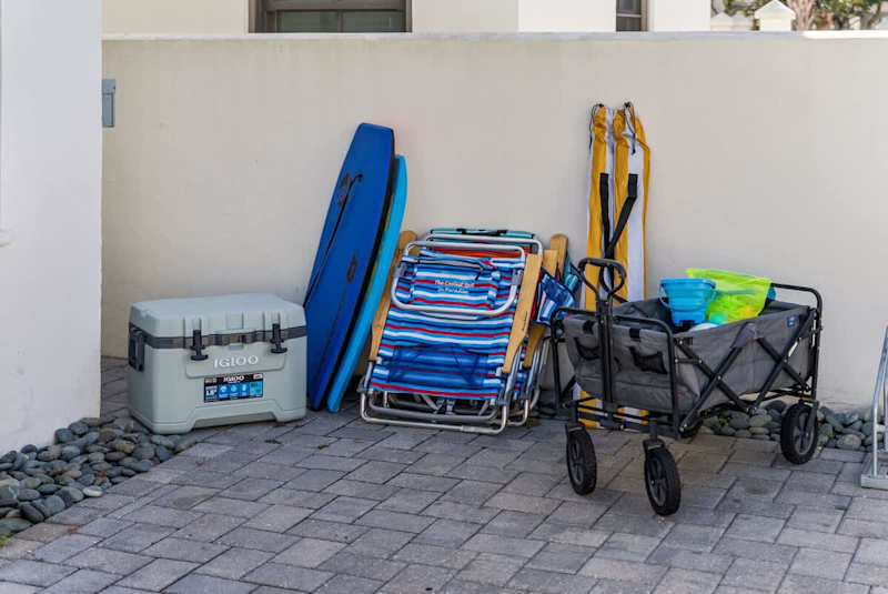 Pack light! Beach gear is included.