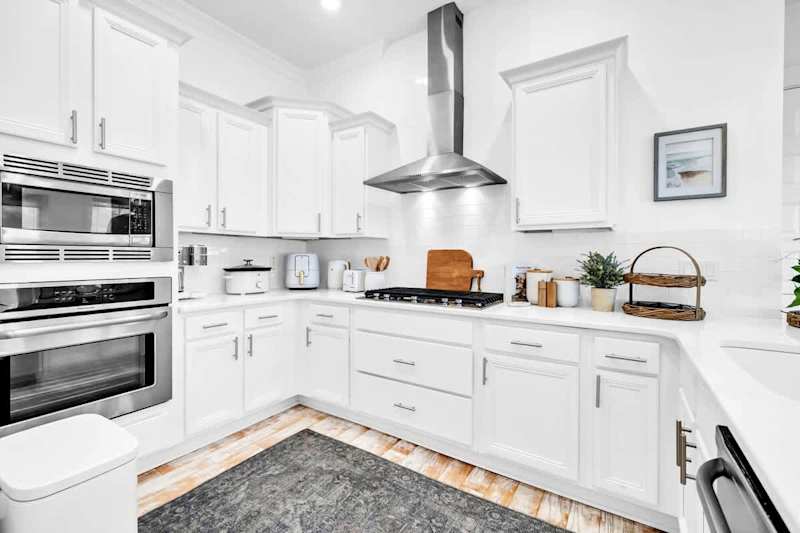 Fully stocked kitchen