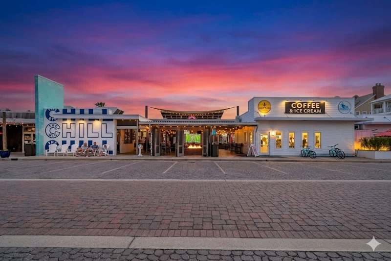 The Big Chill is directly across the street and walkable from the home!