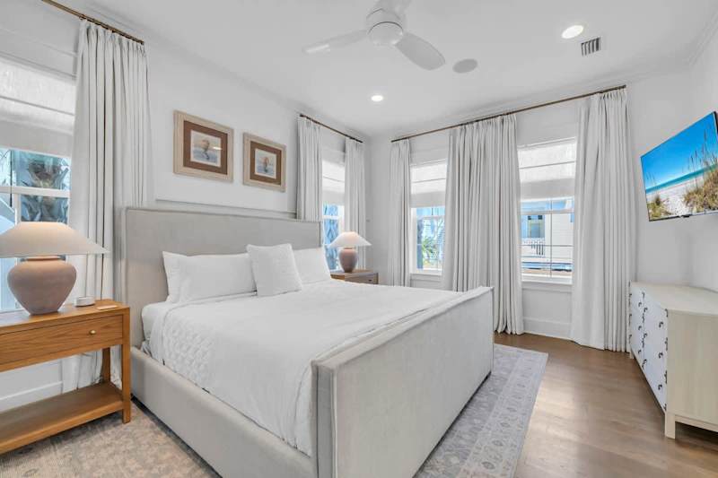Bedroom 1 Features a King Bed with Ensuite