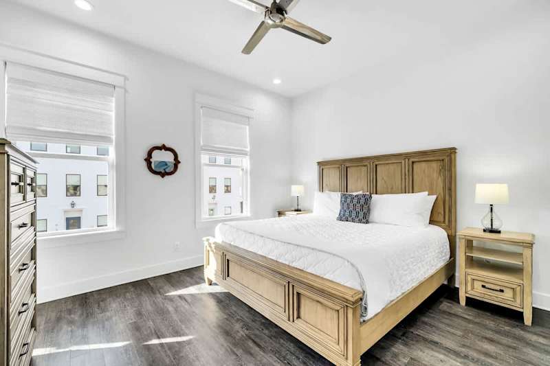 Bedroom #4 features a king.