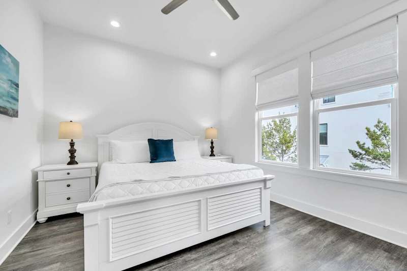 Bedroom #2 features a king ensuite and smart tv.