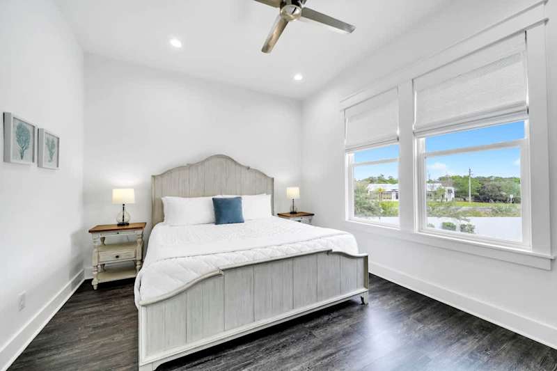 Bedroom #2 features a king ensuite and smart tv.