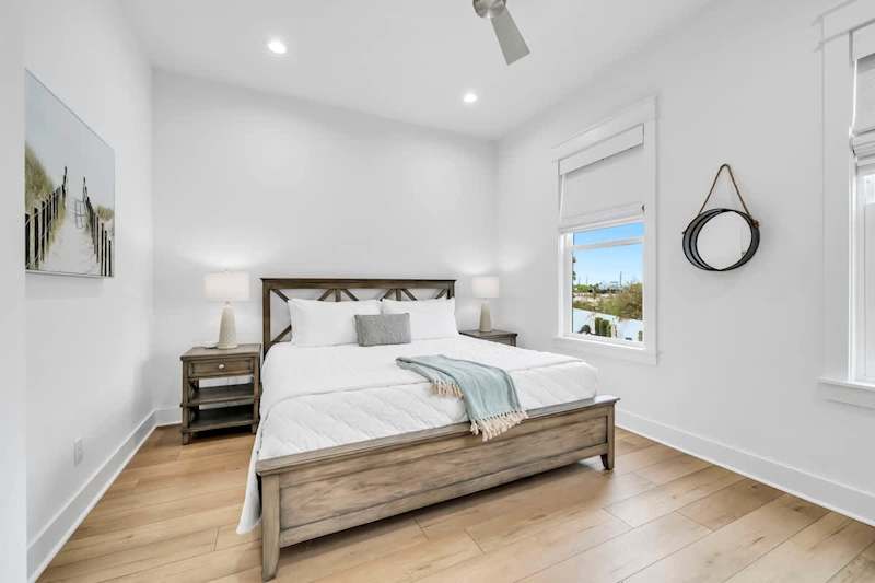 Bedroom #2 features a king bed, smart tv and ensuite