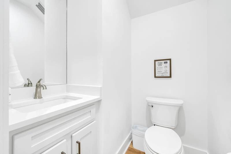First floor half bathroom
