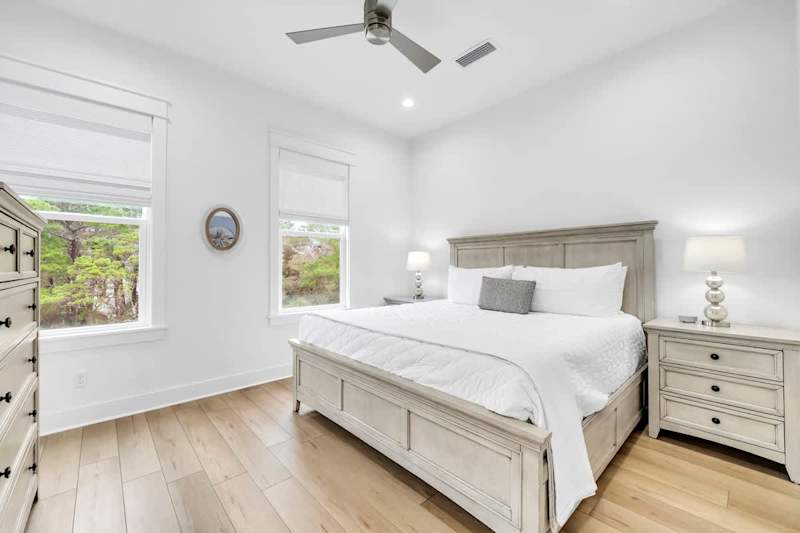 Bedroom #4 features a king bed, smart tv and ensuite