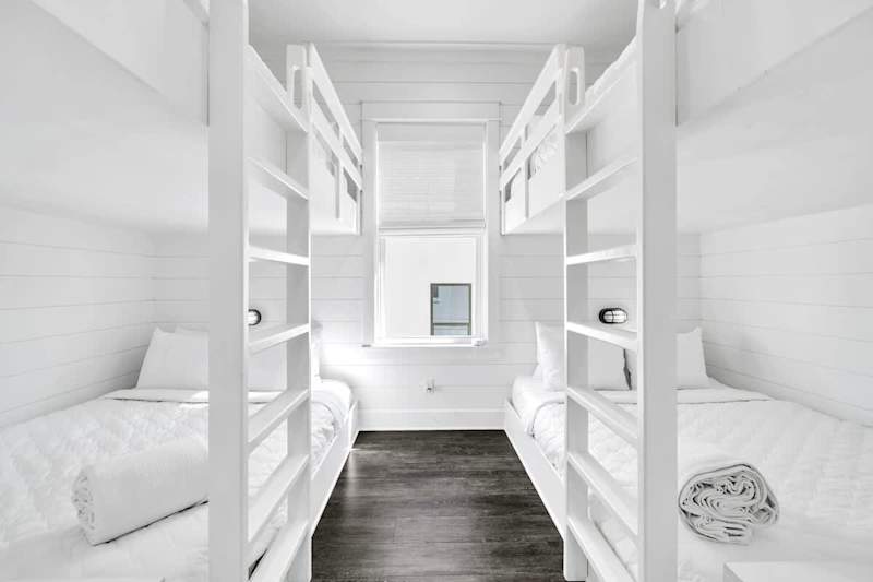 Bedroom #3 features (2) queen/queen bunks