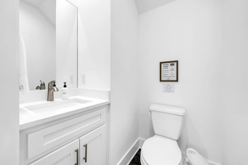 First floor half bathroom