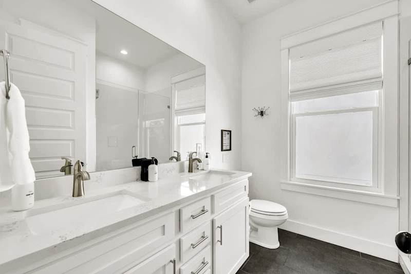 Bathroom features a walk-in shower