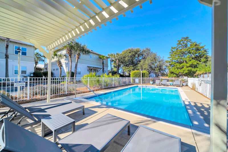 Enjoy the community pool just steps from the home.