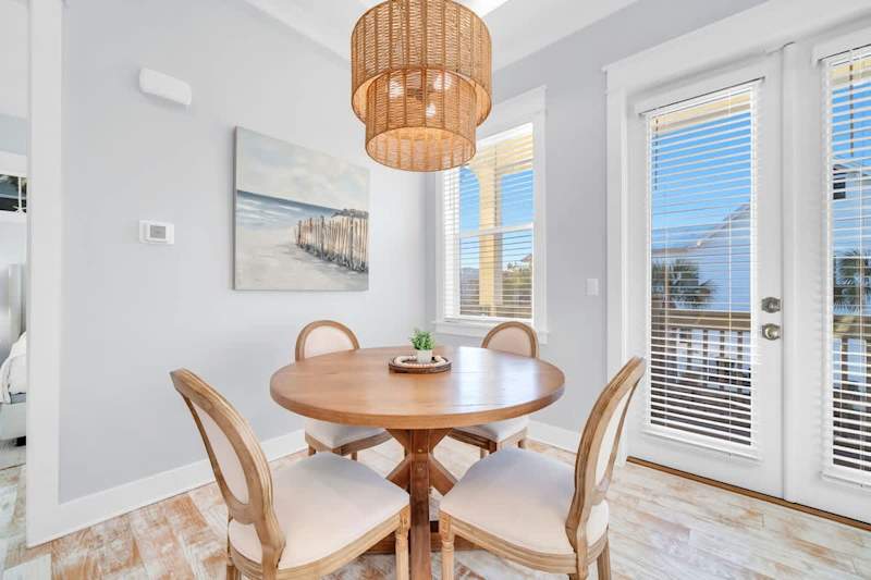 Dining table with space for 4 .
