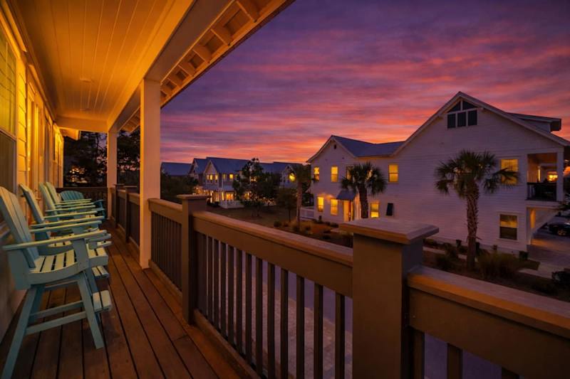 Large private balcony