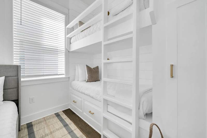 Home features built in twin/twin bunk.