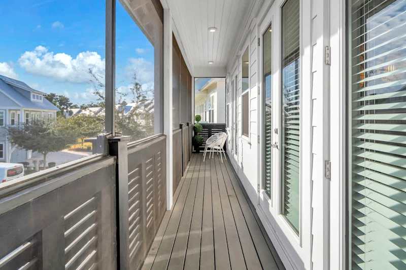 Start your morning off with a coffee on the screened in balcony
