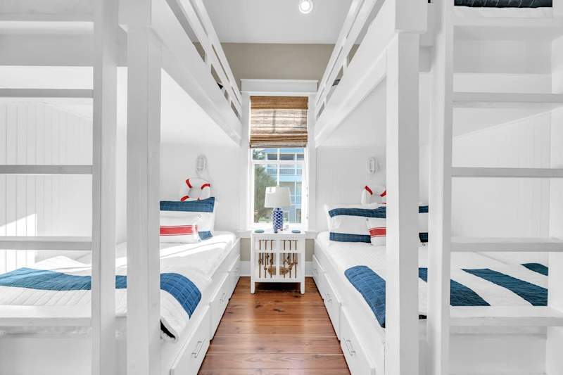Home features bunk beds.