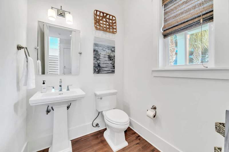 First floor half bathroom