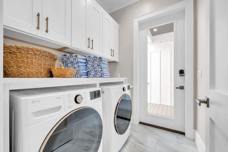 First floor full washer and dryer. This will also be your access to the home.