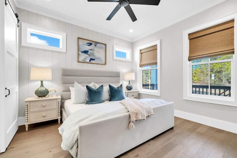 Bedroom #1 features a king bed with ensuite.