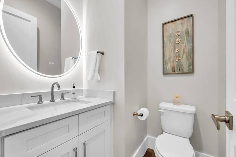 First floor half bathroom