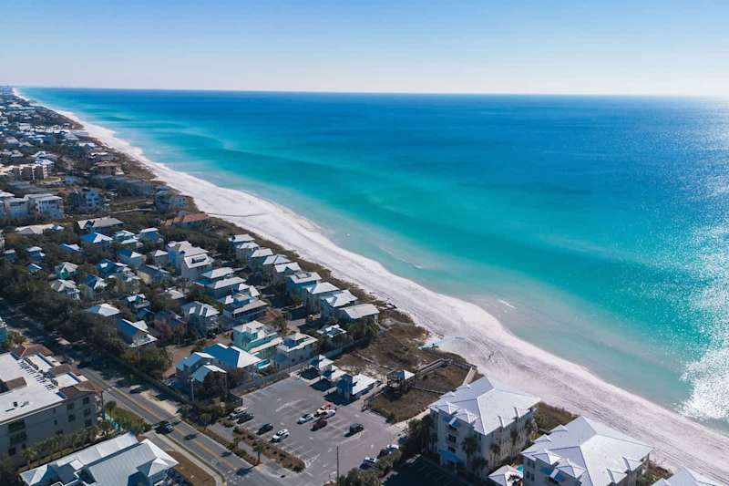 Home is just a short walk from the sugar white sand beaches of 30A!
