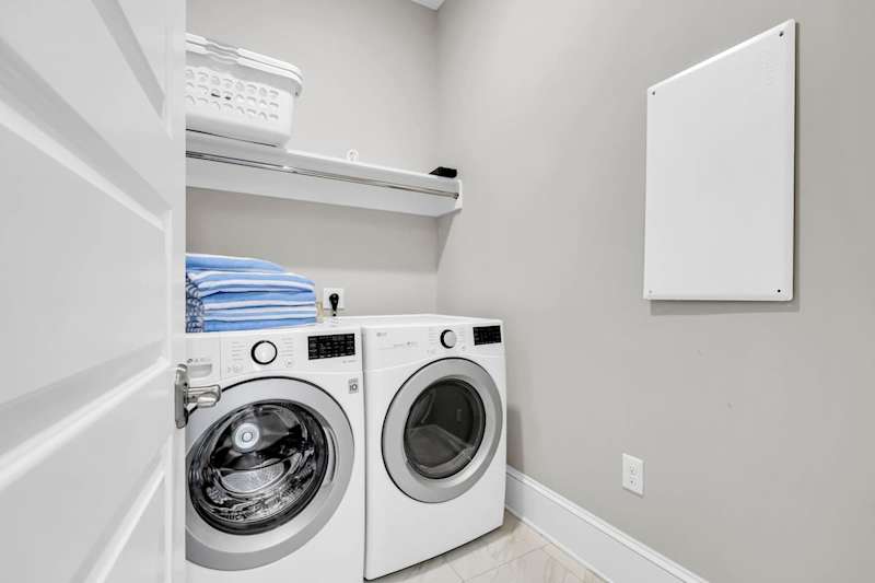 First floor washer and dryer