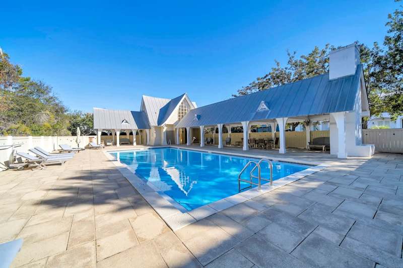 Enjoy the community pool or kick back and take in some sun!