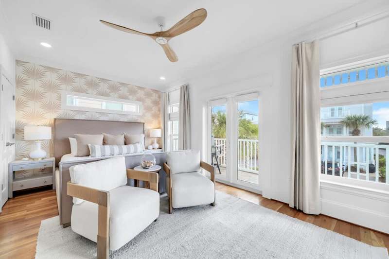 Bedroom #3 Features a King with Ensuite, smart tv and private porch access