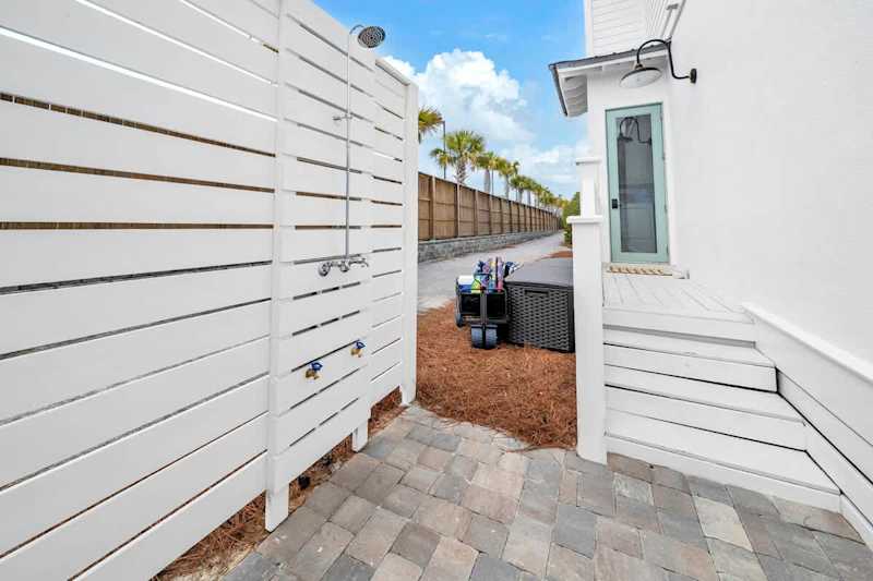 Home features an outdoor shower