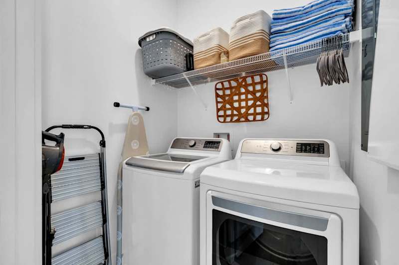 Full washer and dryer in unit