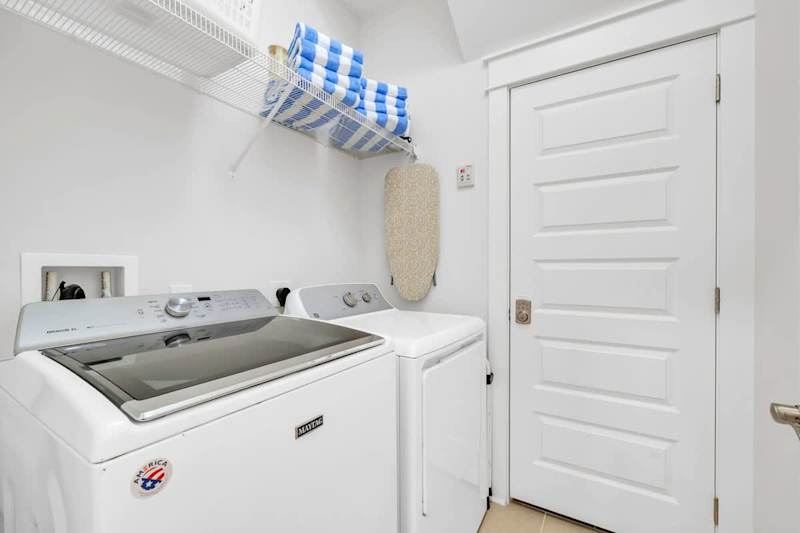 Main floor washer & dryer in the home.