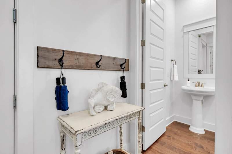 First floor half bathroom.