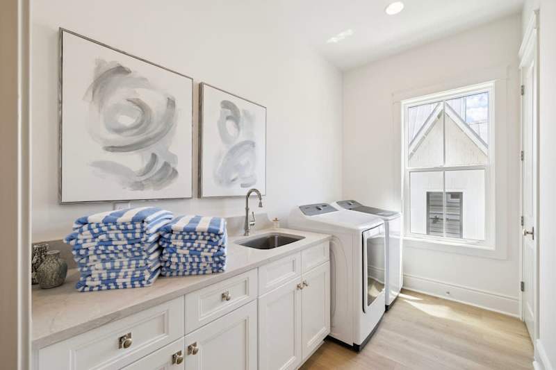 Second floor laundry room