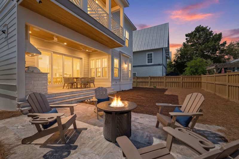 Enjoy nightly bonfires at home after a long day at the beach!
